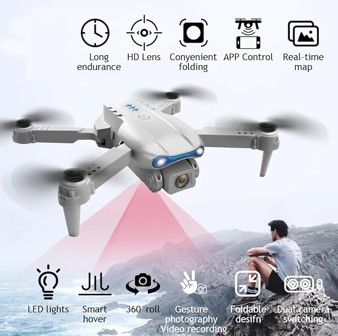 E99 Drone Camera – Easy Control & Aerial Fun🚁✨